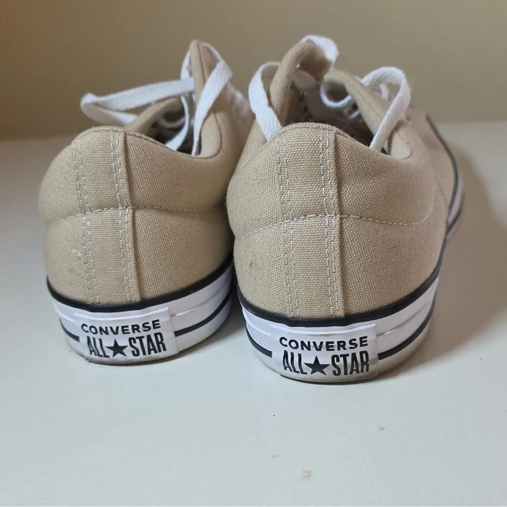 Converse All Star Beige Canvas Low Top Lace-Up Cap Toe Sneakers US 9.5 EU 43 - Picture 5 of 12